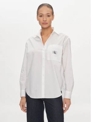 Calvin Klein Jeans Koszula J20J222610 Biały Relaxed Fit