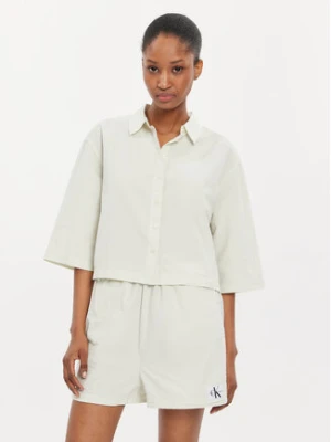 Calvin Klein Jeans Koszula J20J223426 Écru Relaxed Fit