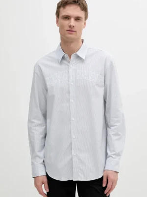 Calvin Klein Jeans koszula męska kolor niebieski relaxed z kołnierzykiem klasycznym LV04RB119G