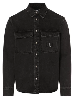 Calvin Klein Jeans Koszula męska Mężczyźni Regular Fit Jeansy czarny jednolity,