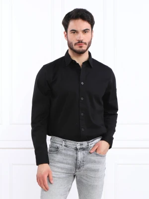 Calvin Klein Jeans Koszula MONOLOGO BADGE | Relaxed fit czarny