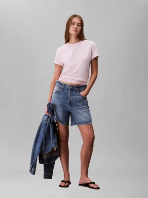 Calvin Klein Jeans Koszulka damska - 2-pak Kobiety Bawełna różowy jednolity,