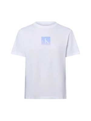 Calvin Klein Jeans Koszulka damska Kobiety Bawełna biały nadruk,