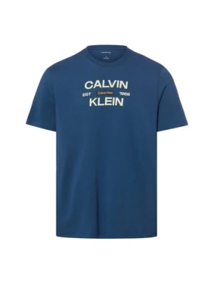 Calvin Klein Jeans Koszulka męska Mężczyźni Bawełna (100%) niebieski,