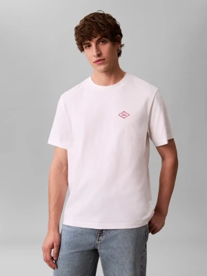 Calvin Klein Jeans Koszulka męska Mężczyźni Bawełna biały jednolity,