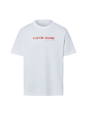 Calvin Klein Jeans Koszulka Mężczyźni Bawełna biały | wielokolorowy