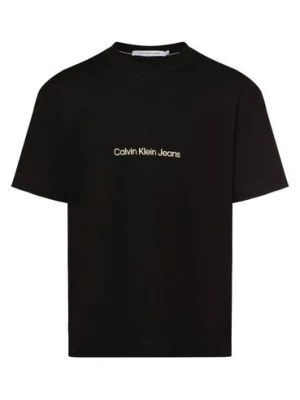 Calvin Klein Jeans Koszulka męska Mężczyźni Bawełna czarny nadruk,