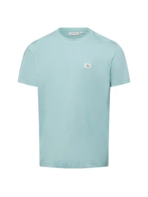 Calvin Klein Jeans Koszulka męska Mężczyźni Bawełna niebieski jednolity,