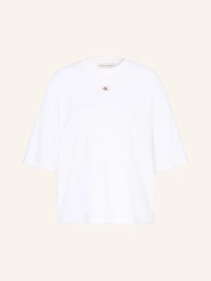 Calvin Klein Jeans Koszulka Oversize weiss BIAŁY