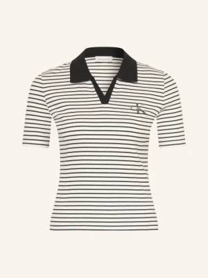 Calvin Klein Jeans Koszulka Polo Z Dżerseju schwarz