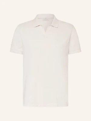 Calvin Klein Jeans Koszulka Polo Z Pikowanym Wzorem Classic Fit beige