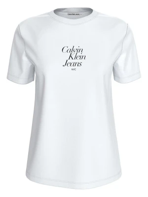 CALVIN KLEIN JEANS Koszulka w kolorze białym rozmiar: L