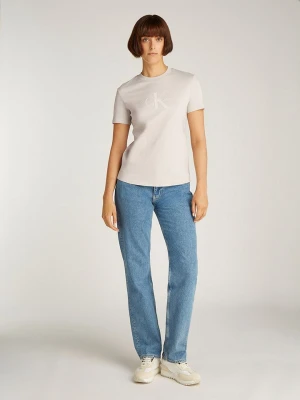 CALVIN KLEIN JEANS Koszulka w kolorze kremowym rozmiar: XXL