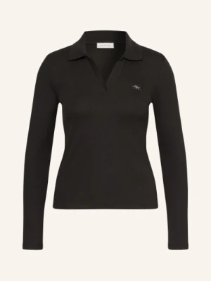 Calvin Klein Jeans Koszulka Z Długim Rękawem Johnny schwarz