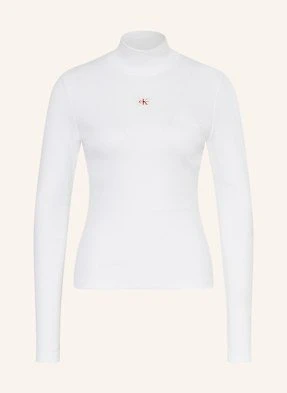 Calvin Klein Jeans Koszulka Z Długim Rękawem weiss
