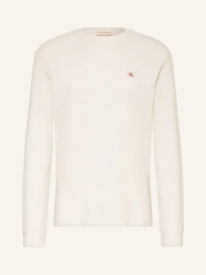 Calvin Klein Jeans Koszulka Z Długim Rękawem weiss