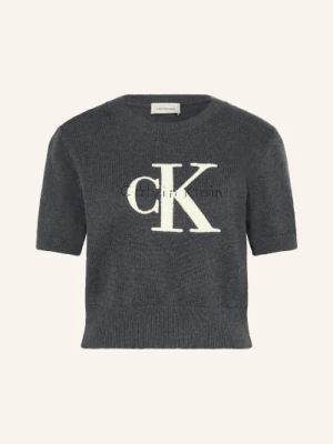 Calvin Klein Jeans Koszulka Z Dzianiny grau
