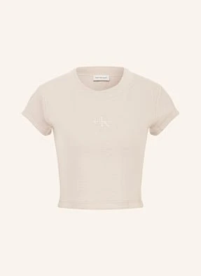 Calvin Klein Jeans Krótka Koszulka beige