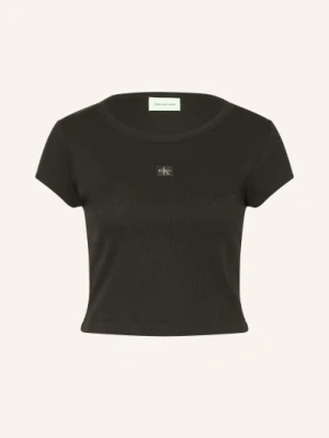 Calvin Klein Jeans Krótka Koszulka schwarz
