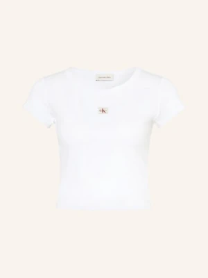Calvin Klein Jeans Krótka Koszulka weiss