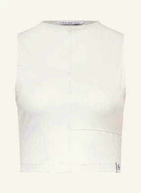 Calvin Klein Jeans Krótki Top weiss