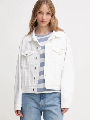 Calvin Klein Jeans kurtka bawełniana biały