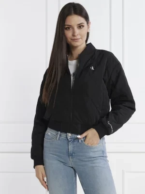 CALVIN KLEIN JEANS Kurtka bomber | Cropped Fit