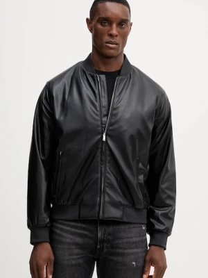 Calvin Klein Jeans kurtka bomber kolor czarny przejściowa oversize LV04RC407G