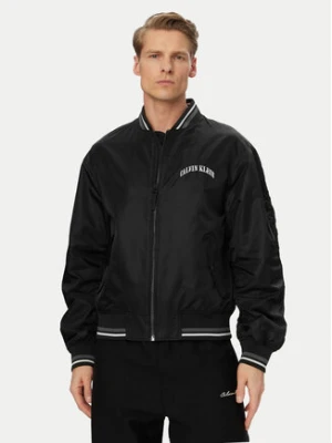 Calvin Klein Jeans Kurtka bomber LV04RF510G Czarny Regular Fit
