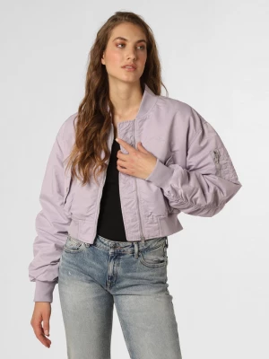 Calvin Klein Jeans Kurtka damska Kobiety Sztuczne włókno lila jednolity,