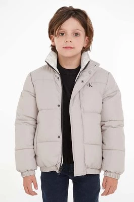 Calvin Klein Jeans kurtka dwustronna dziecięca kolor szary