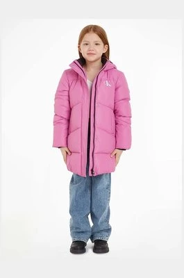Calvin Klein Jeans kurtka dziecięca kolor fioletowy