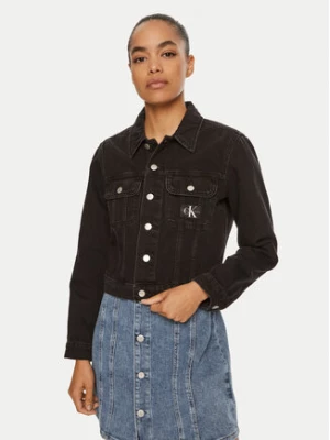 Calvin Klein Jeans Kurtka jeansowa 90's J20J221257 Czarny Regular Fit