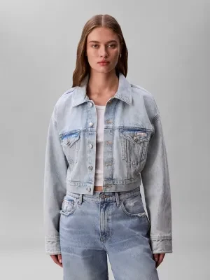 Calvin Klein Jeans Kurtka jeansowa | Cropped Fit