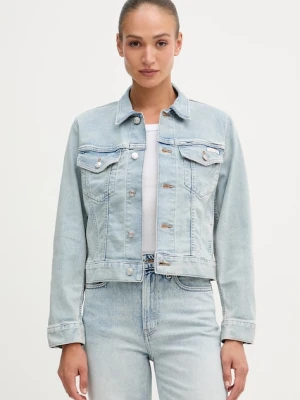 Calvin Klein Jeans kurtka jeansowa damska z bawełną