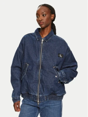 Calvin Klein Jeans Kurtka jeansowa J20J224717 Granatowy Relaxed Fit