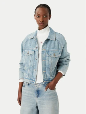 Calvin Klein Jeans Kurtka jeansowa LV047G726G Niebieski jasny Boxy Fit