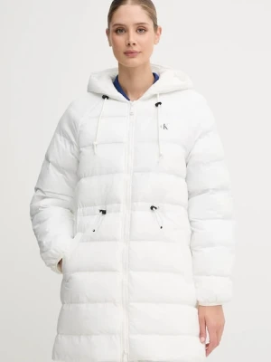 Calvin Klein Jeans kurtka kolor biały przejściowa LV047C523G