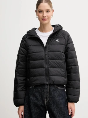 Calvin Klein Jeans kurtka kolor czarny przejściowa LV047C510G
