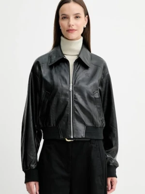Calvin Klein Jeans kurtka kolor czarny przejściowa LV047C518G