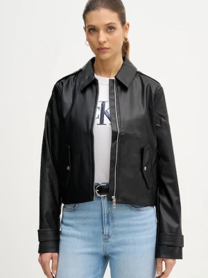 Calvin Klein Jeans kurtka kolor czarny przejściowa LV047E501G