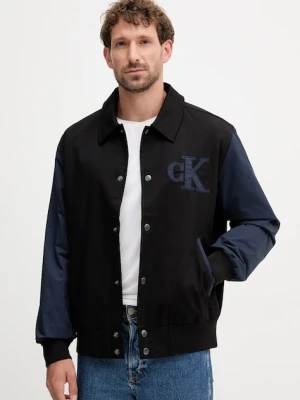 Calvin Klein Jeans kurtka kolor czarny przejściowa LV04RD400G