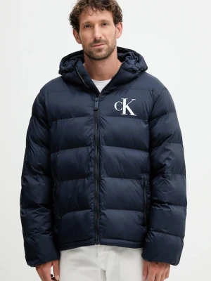 Calvin Klein Jeans kurtka kolor granatowy zimowa LV04RD528G