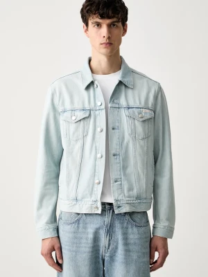 Calvin Klein Jeans kurtka męska bawełniana niebieski