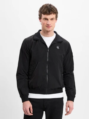 Calvin Klein Jeans Kurtka męska Mężczyźni Sztuczne włókno czarny jednolity,