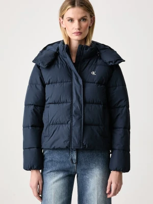 Calvin Klein Jeans kurtka pikowana damska granatowy