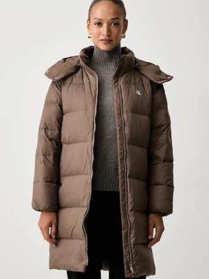 Calvin Klein Jeans kurtka puchowa damska brązowy