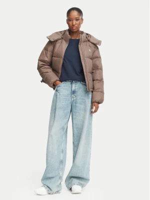 Calvin Klein Jeans Kurtka puchowa Essential LV047H500G Brązowy Relaxed Fit