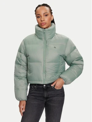 Calvin Klein Jeans Kurtka puchowa J20J223577 Zielony Relaxed Fit
