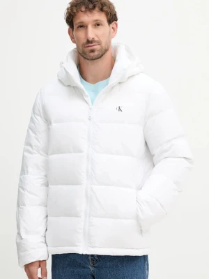 Calvin Klein Jeans kurtka puchowa kolor biały zimowa LV04RC518G